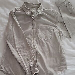 Men's Striped Button-Down Shirt